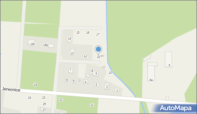 Jerwonice, Jerwonice, 11, mapa Jerwonice