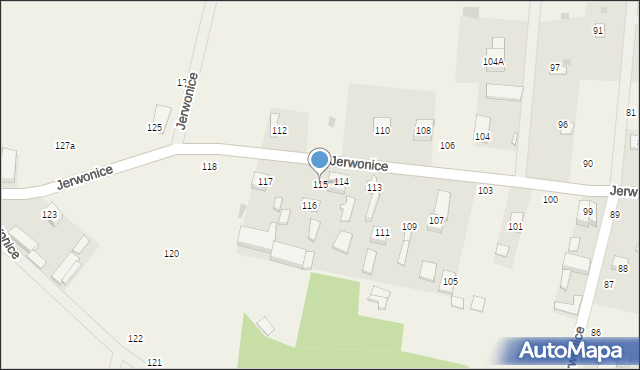 Jerwonice, Jerwonice, 115, mapa Jerwonice