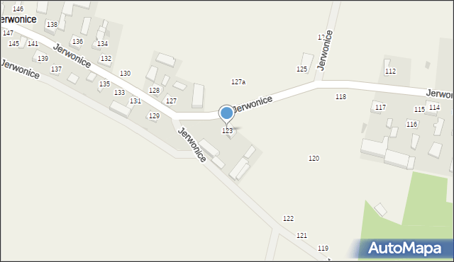 Jerwonice, Jerwonice, 123, mapa Jerwonice