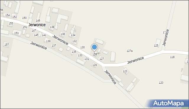 Jerwonice, Jerwonice, 128, mapa Jerwonice