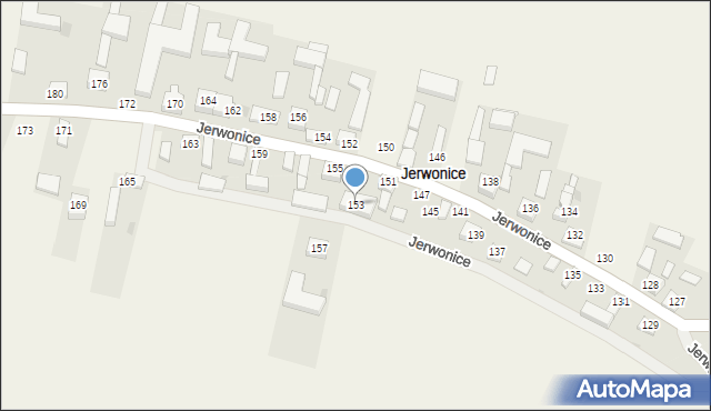 Jerwonice, Jerwonice, 153, mapa Jerwonice