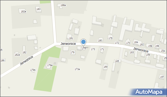 Jerwonice, Jerwonice, 175, mapa Jerwonice