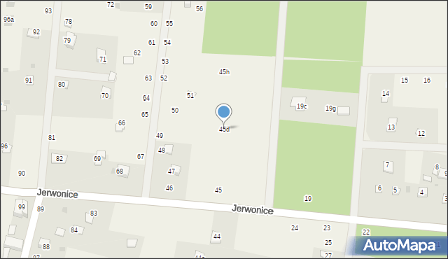 Jerwonice, Jerwonice, 45d, mapa Jerwonice