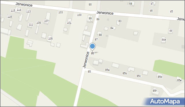 Jerwonice, Jerwonice, 86, mapa Jerwonice