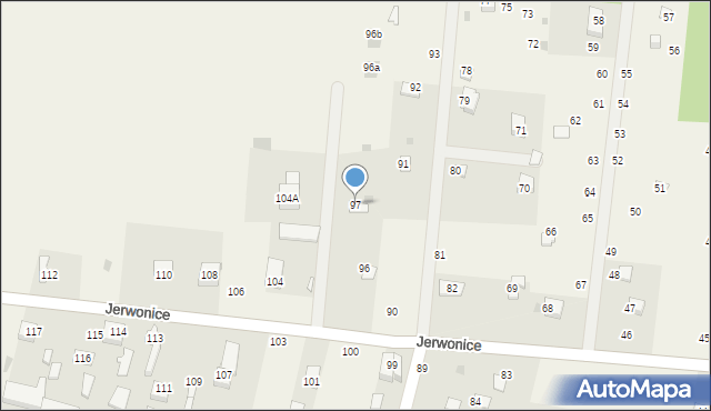 Jerwonice, Jerwonice, 97, mapa Jerwonice