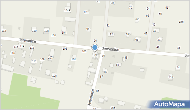 Jerwonice, Jerwonice, 99, mapa Jerwonice