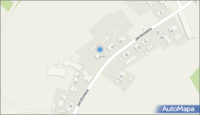 Jerzkowice, Jerzkowice, 11, mapa Jerzkowice