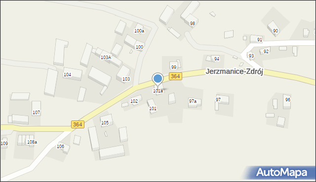 Jerzmanice-Zdrój, Jerzmanice-Zdrój, 101a, mapa Jerzmanice-Zdrój