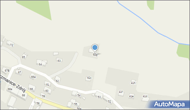 Jerzmanice-Zdrój, Jerzmanice-Zdrój, 62g, mapa Jerzmanice-Zdrój