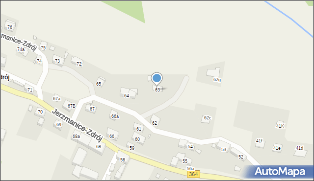 Jerzmanice-Zdrój, Jerzmanice-Zdrój, 63, mapa Jerzmanice-Zdrój