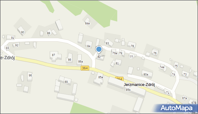 Jerzmanice-Zdrój, Jerzmanice-Zdrój, 82, mapa Jerzmanice-Zdrój