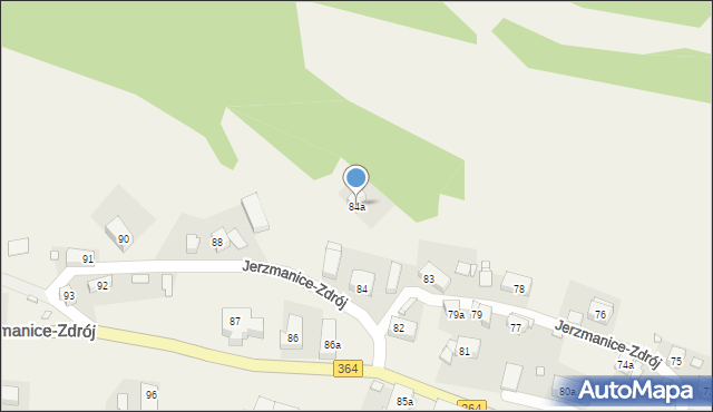 Jerzmanice-Zdrój, Jerzmanice-Zdrój, 84a, mapa Jerzmanice-Zdrój