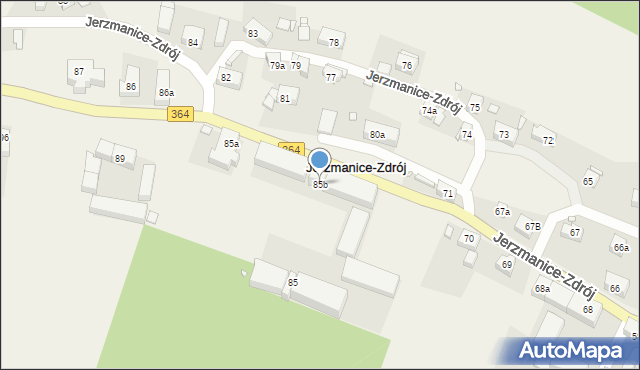 Jerzmanice-Zdrój, Jerzmanice-Zdrój, 85b, mapa Jerzmanice-Zdrój