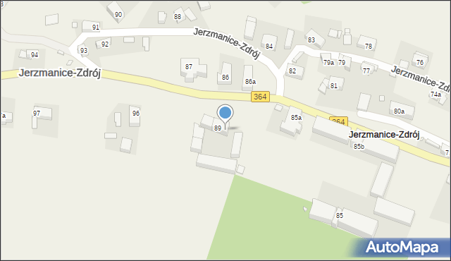 Jerzmanice-Zdrój, Jerzmanice-Zdrój, 89a, mapa Jerzmanice-Zdrój