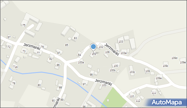 Jerzmanki, Jerzmanki, 101, mapa Jerzmanki