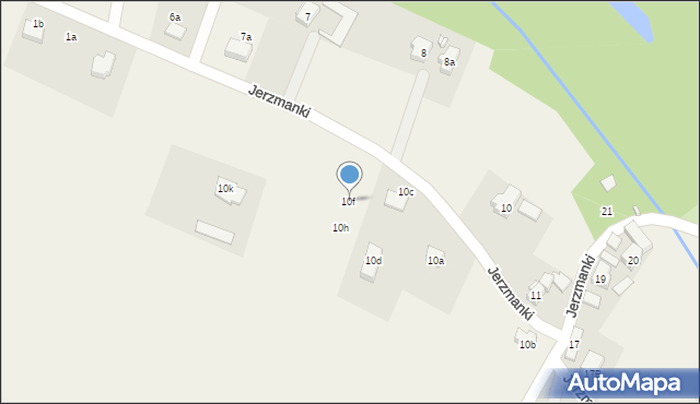 Jerzmanki, Jerzmanki, 10f, mapa Jerzmanki