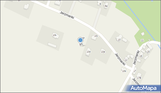 Jerzmanki, Jerzmanki, 10j, mapa Jerzmanki
