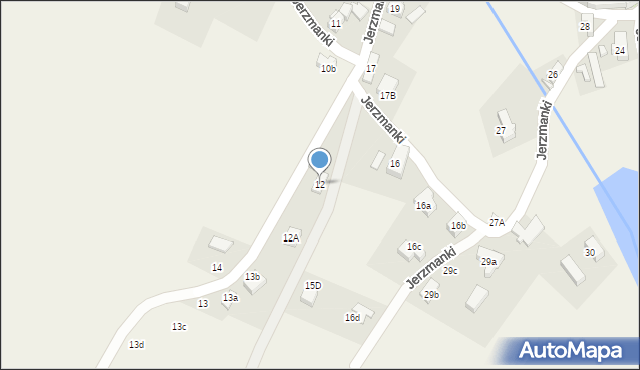 Jerzmanki, Jerzmanki, 12, mapa Jerzmanki