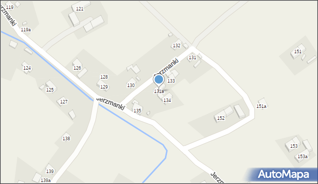 Jerzmanki, Jerzmanki, 131a, mapa Jerzmanki