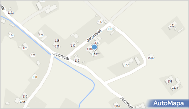Jerzmanki, Jerzmanki, 134, mapa Jerzmanki