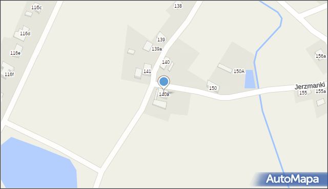 Jerzmanki, Jerzmanki, 140a, mapa Jerzmanki