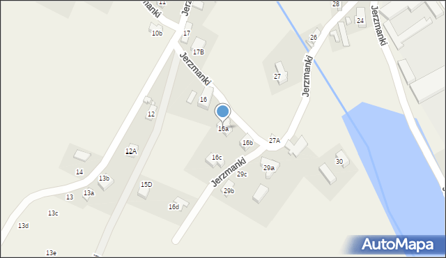 Jerzmanki, Jerzmanki, 16a, mapa Jerzmanki
