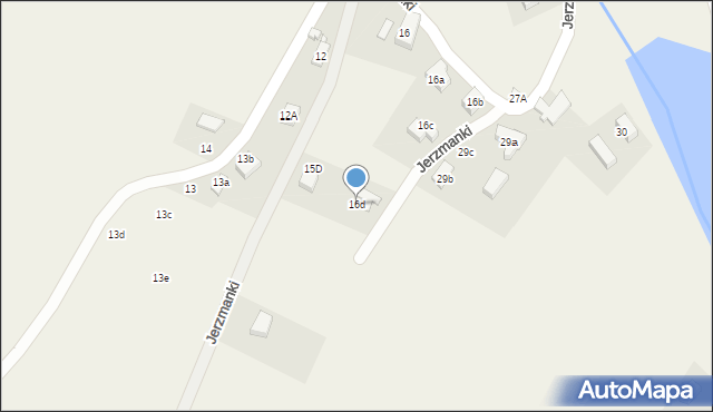 Jerzmanki, Jerzmanki, 16d, mapa Jerzmanki