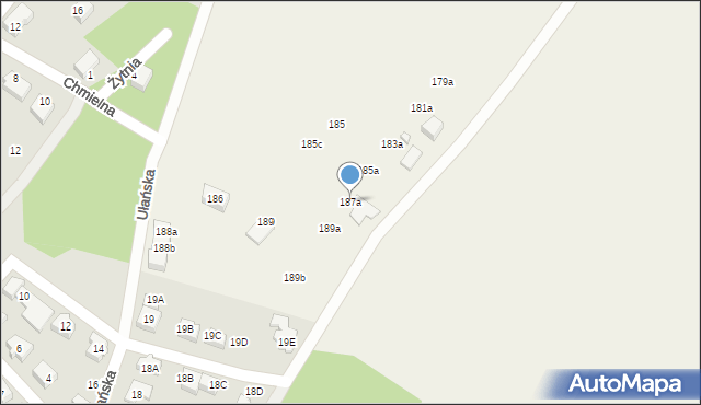 Jerzmanki, Jerzmanki, 187a, mapa Jerzmanki