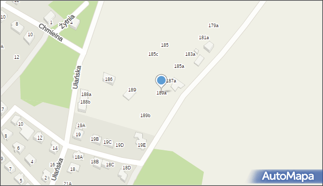 Jerzmanki, Jerzmanki, 189a, mapa Jerzmanki