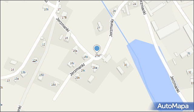Jerzmanki, Jerzmanki, 27A, mapa Jerzmanki