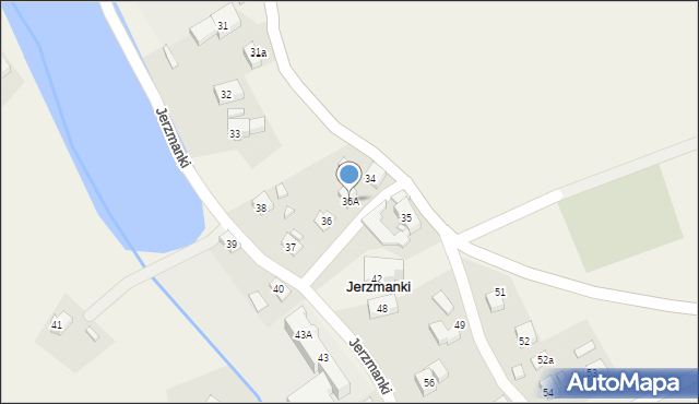 Jerzmanki, Jerzmanki, 36A, mapa Jerzmanki