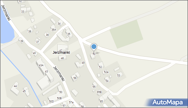 Jerzmanki, Jerzmanki, 51, mapa Jerzmanki