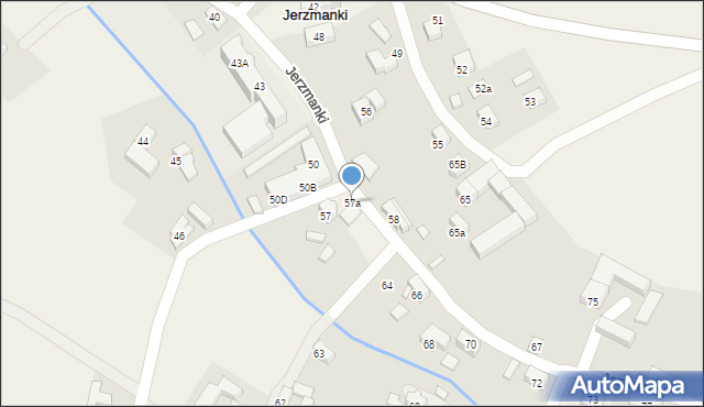 Jerzmanki, Jerzmanki, 57a, mapa Jerzmanki