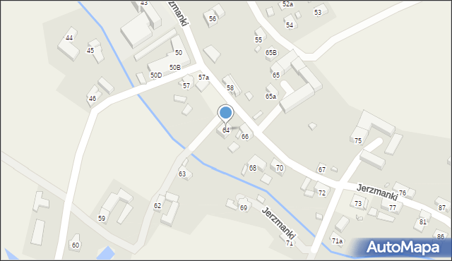 Jerzmanki, Jerzmanki, 64, mapa Jerzmanki