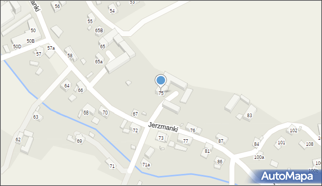 Jerzmanki, Jerzmanki, 75, mapa Jerzmanki