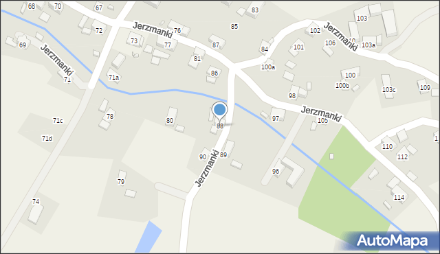 Jerzmanki, Jerzmanki, 88, mapa Jerzmanki