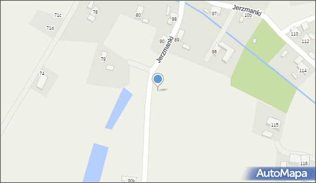 Jerzmanki, Jerzmanki, 89c, mapa Jerzmanki
