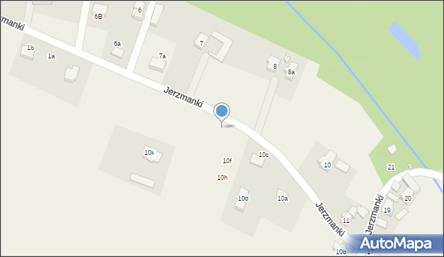 Jerzmanki, Jerzmanki, 8g, mapa Jerzmanki