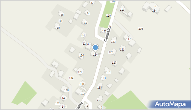 Jerzmanowice, Jerzmanowice, 124, mapa Jerzmanowice