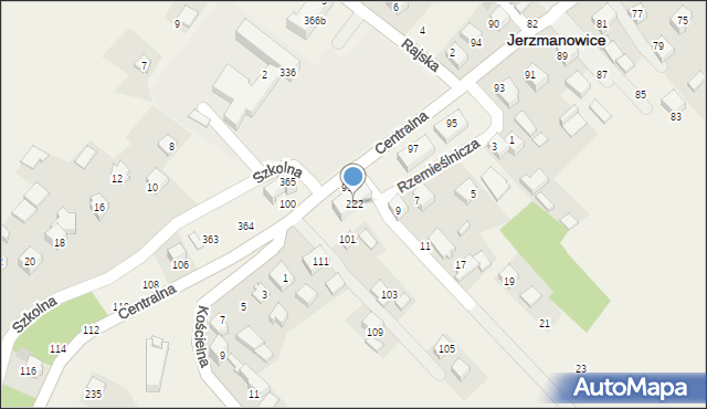 Jerzmanowice, Jerzmanowice, 222, mapa Jerzmanowice