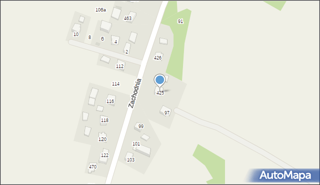 Jerzmanowice, Jerzmanowice, 425, mapa Jerzmanowice