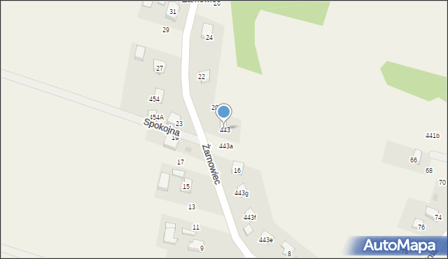 Jerzmanowice, Jerzmanowice, 443, mapa Jerzmanowice