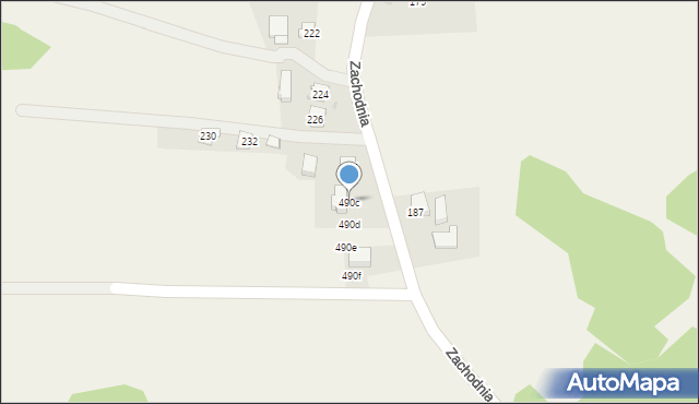 Jerzmanowice, Jerzmanowice, 490c, mapa Jerzmanowice