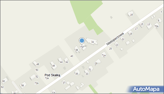 Jerzmanowice, Jerzmanowice, 71f, mapa Jerzmanowice