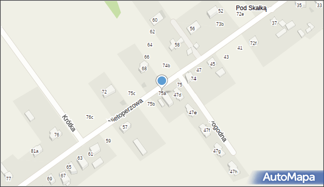 Jerzmanowice, Jerzmanowice, 75a, mapa Jerzmanowice