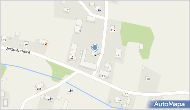 Jerzmanowice, Jerzmanowice, 14, mapa Jerzmanowice