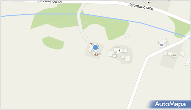 Jerzmanowice, Jerzmanowice, 21a, mapa Jerzmanowice