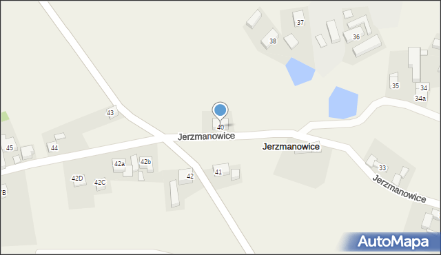 Jerzmanowice, Jerzmanowice, 40, mapa Jerzmanowice