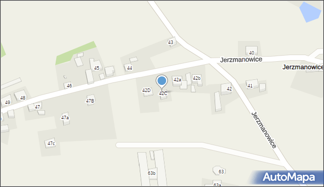 Jerzmanowice, Jerzmanowice, 42C, mapa Jerzmanowice