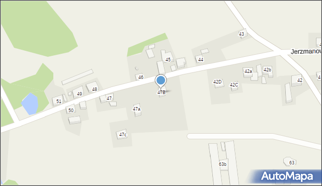 Jerzmanowice, Jerzmanowice, 47B, mapa Jerzmanowice